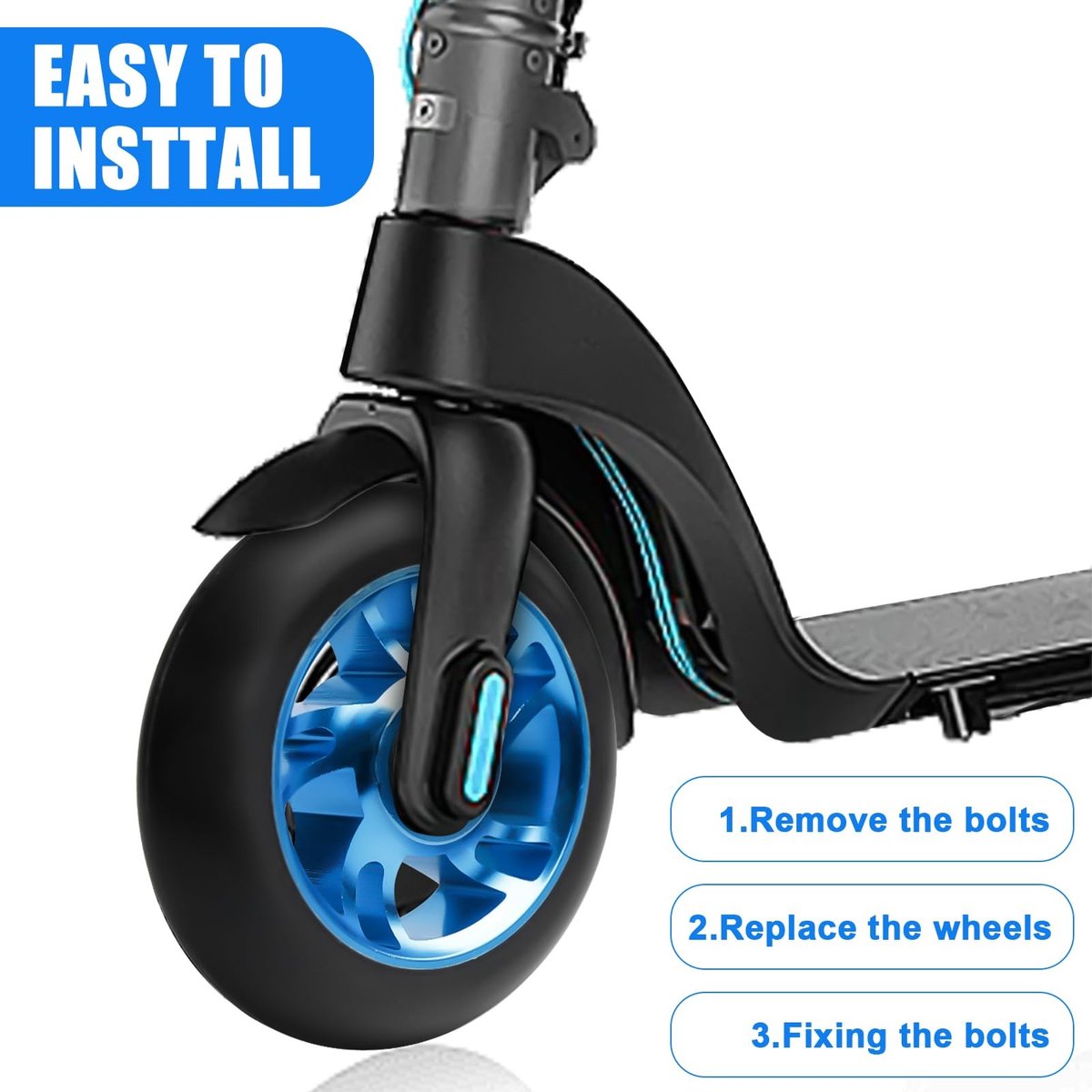 SolidKeus - Set van 2 Stunt Scooter Wielen 100 mm