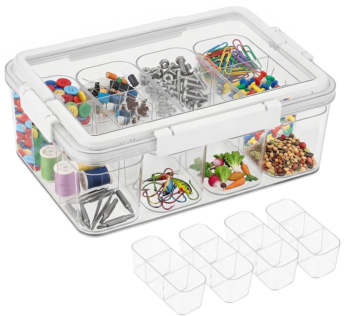 SolidKeus - Transparante Kabelmanagementbox met Deksel