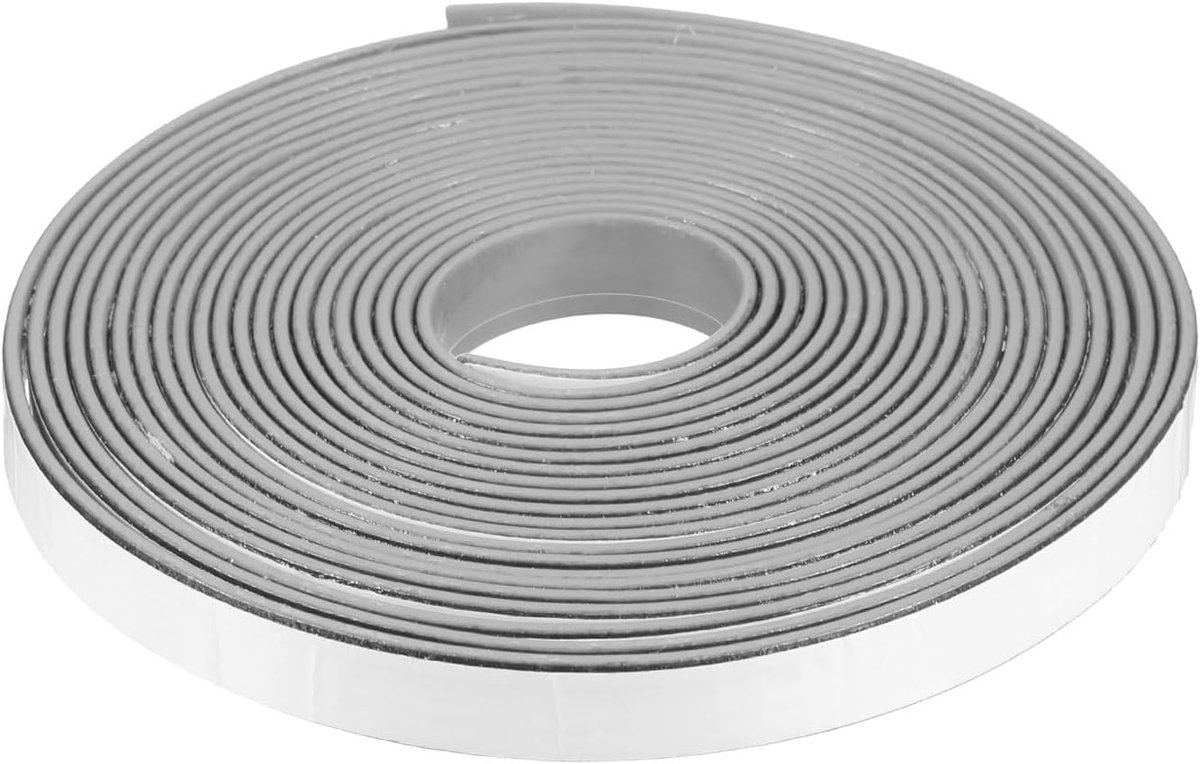 Rook- en brandwerende afdichtingstape 16.4 voet expandeerbare deurafdichtingstape zelfklevend grafiet rubber composietmateriaal voor brandwerende ramen 0,47 inch B x 0,08 inch D grijs
