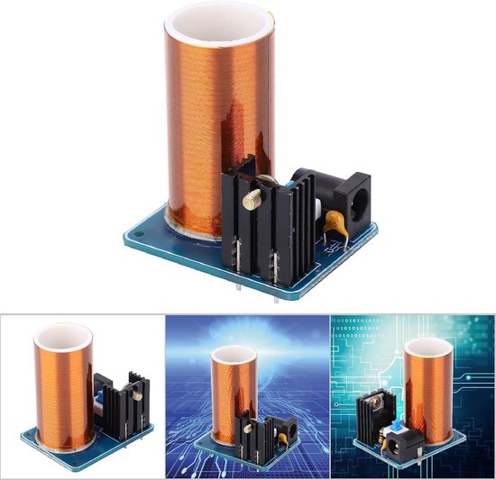 High Efficiency Mini Coil High Voltage Plasma LED Spark Module Kit voor elektrische verlichting voor studentenexperimenten(Afgewerkt product) — afbeelding 5