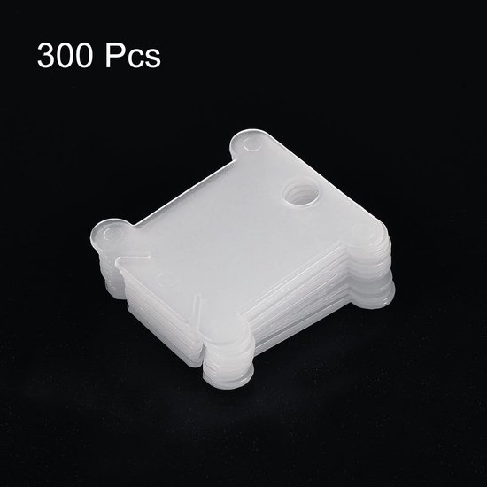 Plastic floss klossen, 300 stuks draadkaarten, gekruist katoen voor knutselen, doe-het-zelf naaien, opbergkoffer, borduurwerk, transparant — afbeelding 5