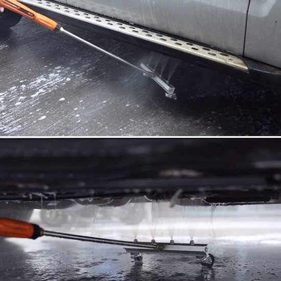 Tools 13 inch hogedrukreiniger, onderstelreiniger, auto chassiswasmachine 4000psi, onder wasstraat, 1/4 inch snelkoppeling, met rechte verlenging en 30° schuine toverstaf — afbeelding 5