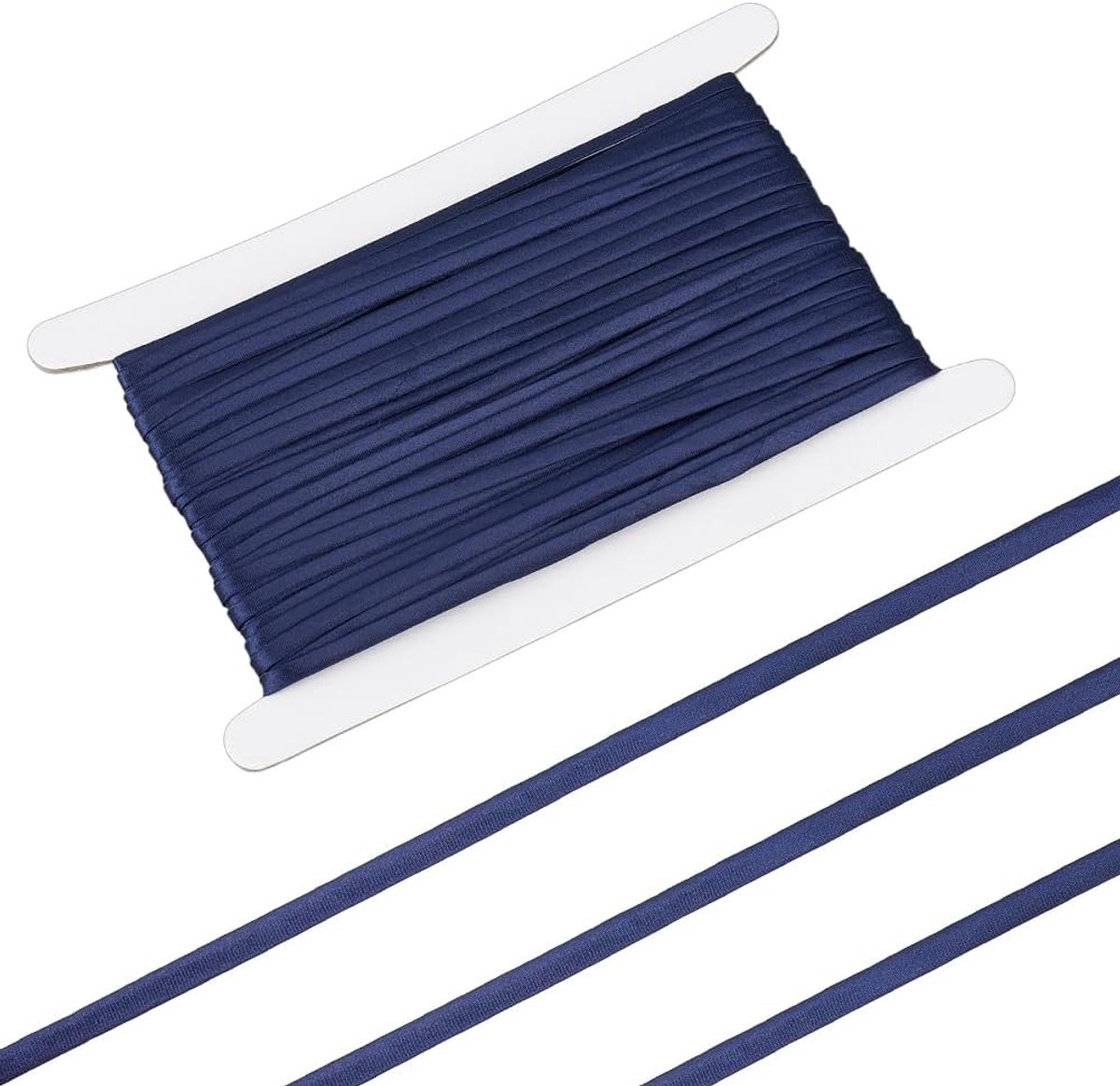 Satijnen korset riem, 5,5 mm breed bruiloft korset satijnen lint rits vervangend korset lint voor kledingjurken accessoires, Pruisisch blauw