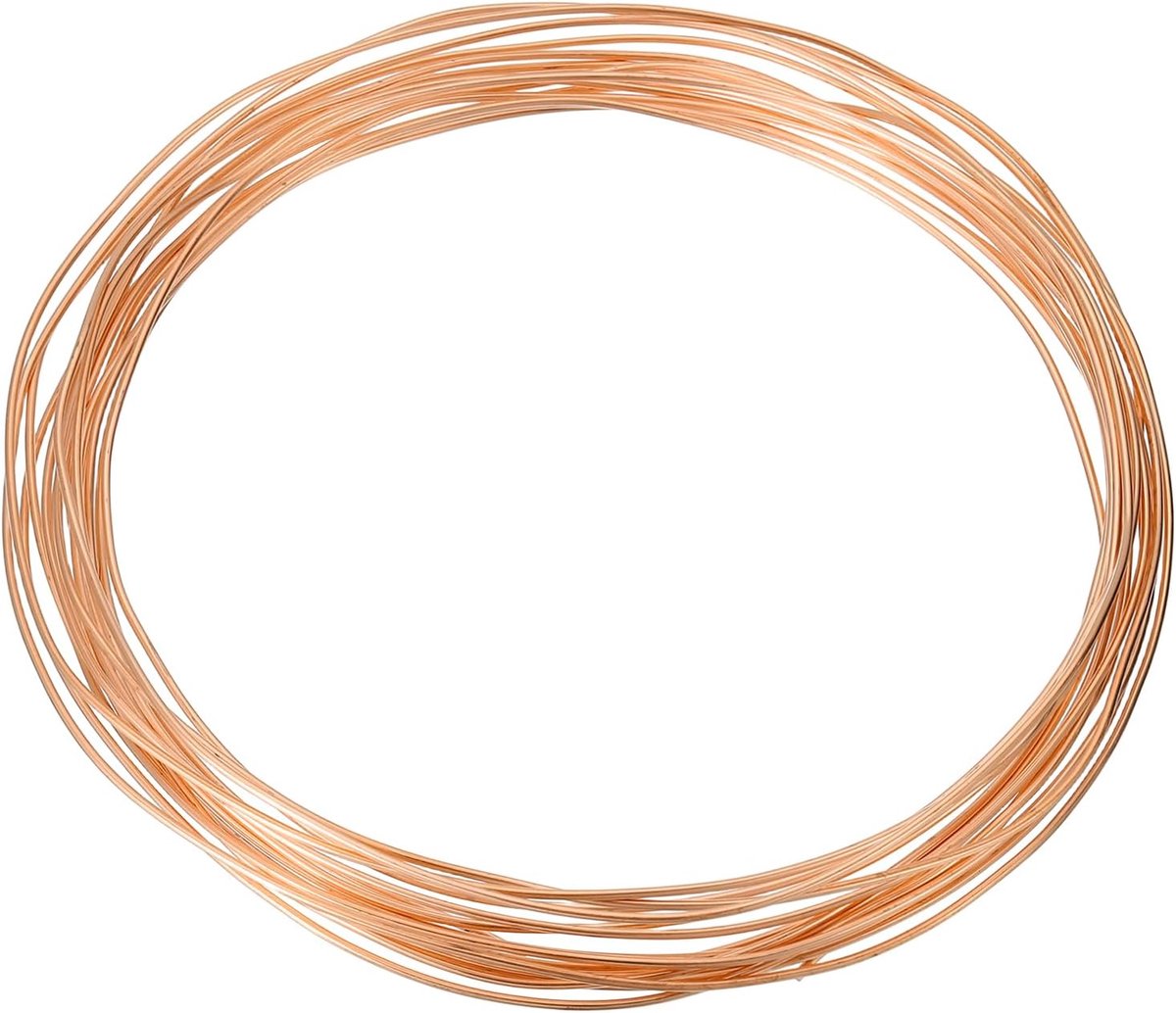 Koperen buis T2, 0,02 inch ID x 5/64 inch OD x 65 ft, 99% zuiver koperen buis voor naadloze koeling, flexibele spoel voor HVAC-systemen, airconditioning, koelkasten, industrie