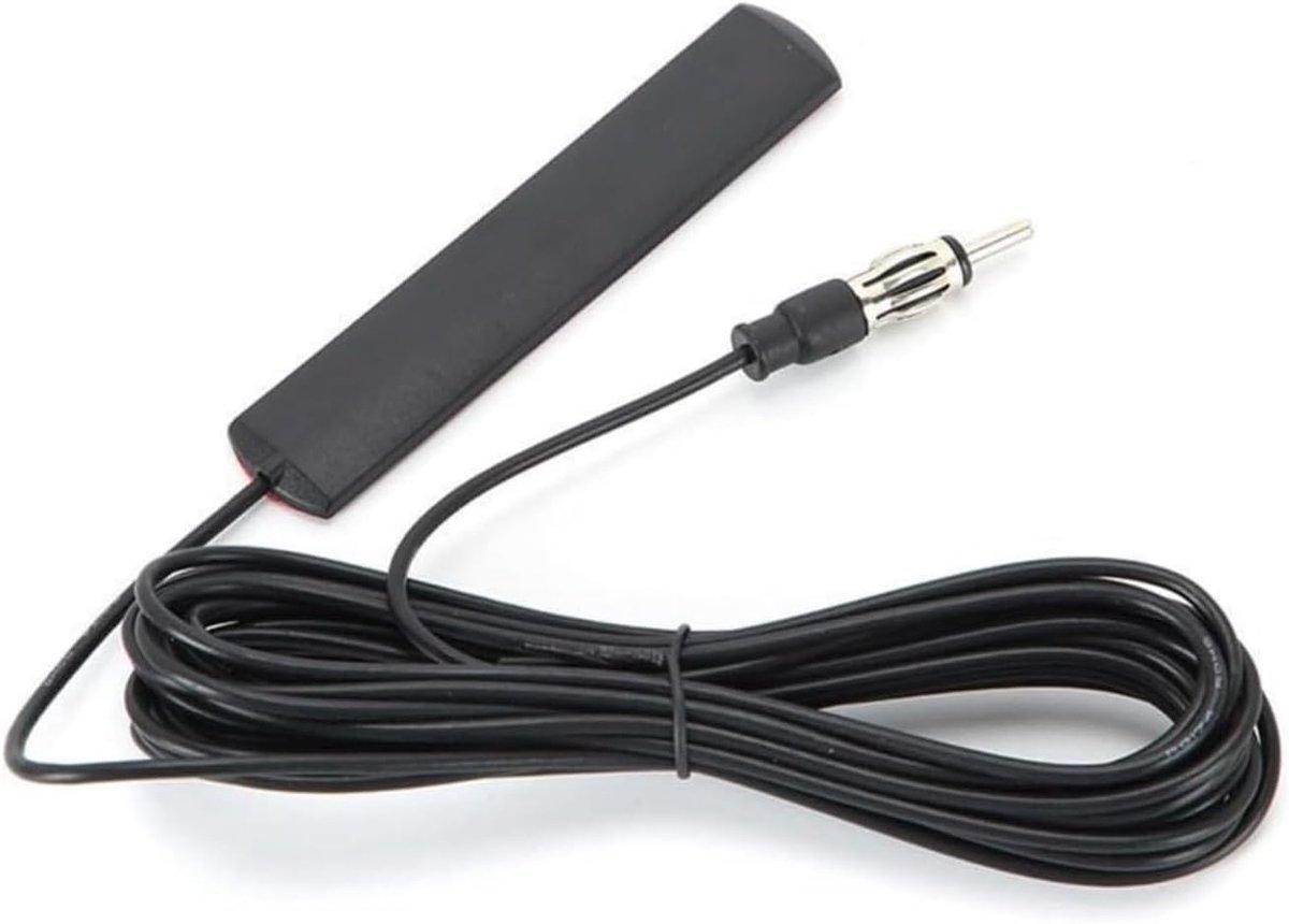 Autoradio-antenne met DIN-aansluiting | AM-FM-antenne met DIN-stekker voor voorruit, auto, voertuig, vrachtwagen, SUV, autoradio | 1.5 meter