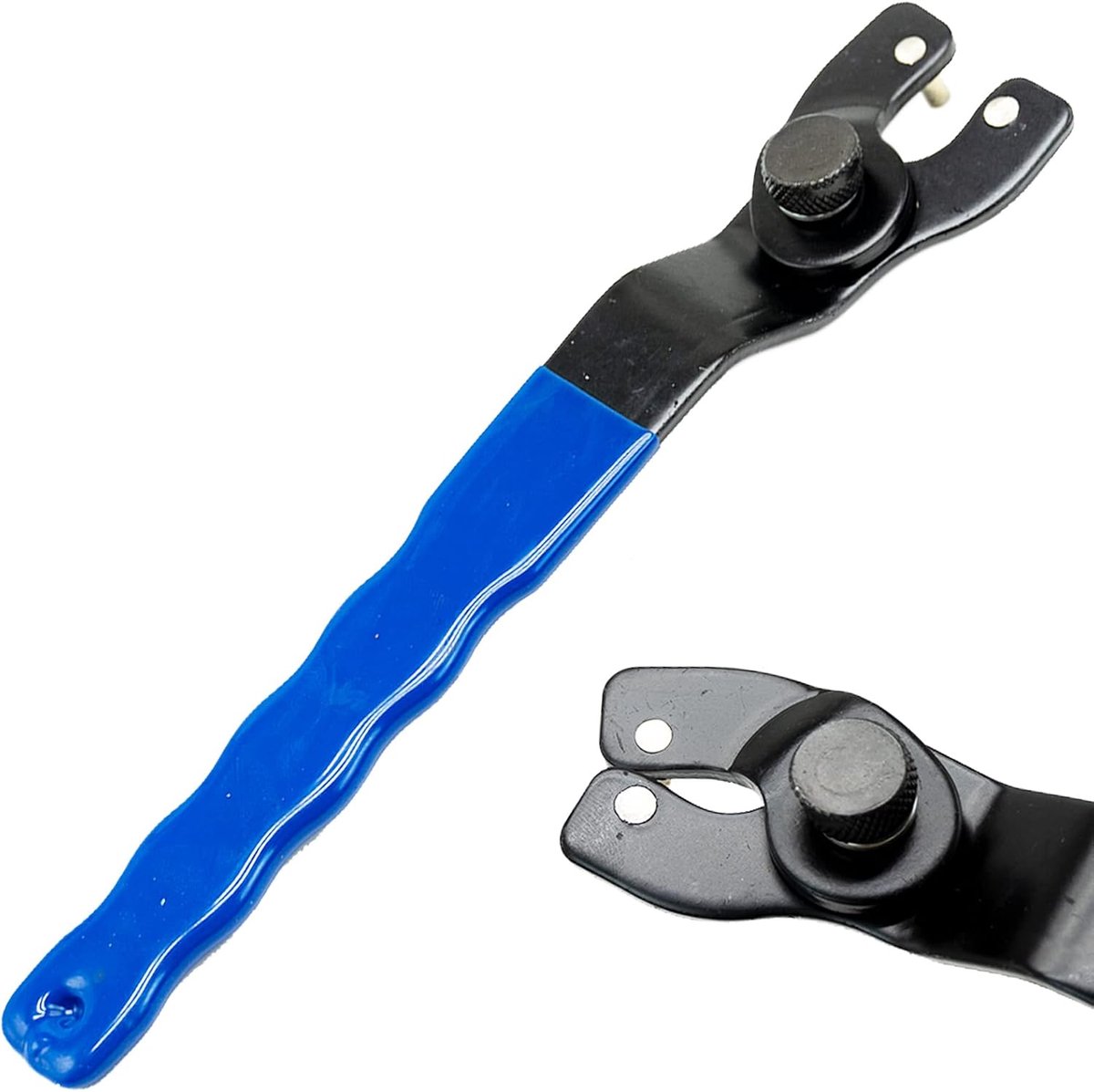 Haakse slijper sleutel, universele sleutel, inbussleutel, instelbare bevestigingselementen, gatsleutel, accessoires voor haakse slijper, tafelslijper, met metalen flenssluiting