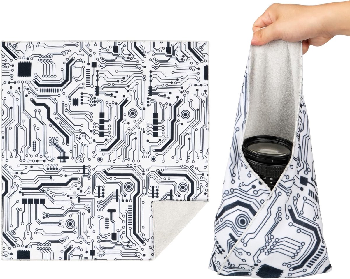 Way Magic Protective Wrap zelfklevende beschermhoes, krasbestendig, stofdicht en wasbaar doek, circuitmotief, 45×45 cm