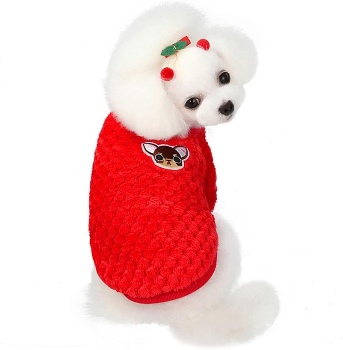 Hondenkleding Warm Fruit Patroon Puppy Outfit Huisdier Jas Winter Hondenkleding Zachte Sweater Kleding Voor Kleine Honden Chihuahua