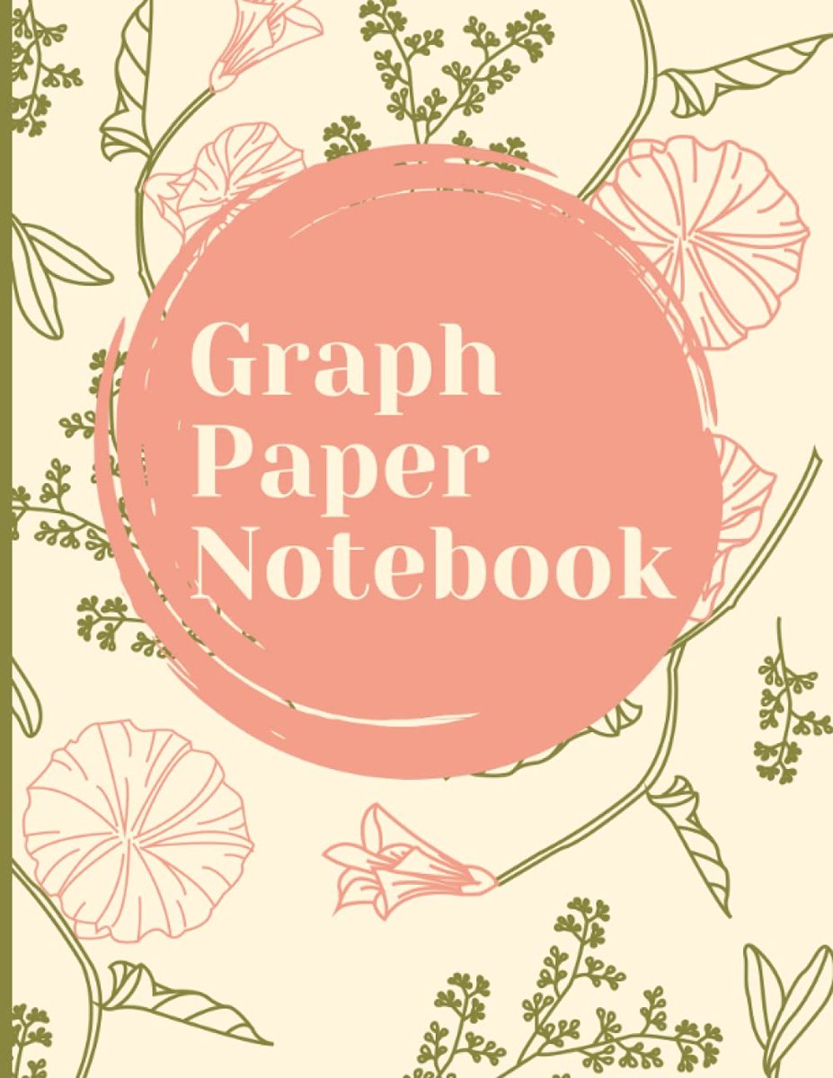 Paper Notebook: 1/2 inch squares : A4 Paper , 5 star notebook , non-perforated , perfect binding , 8.5" x 11" , 100 pages
