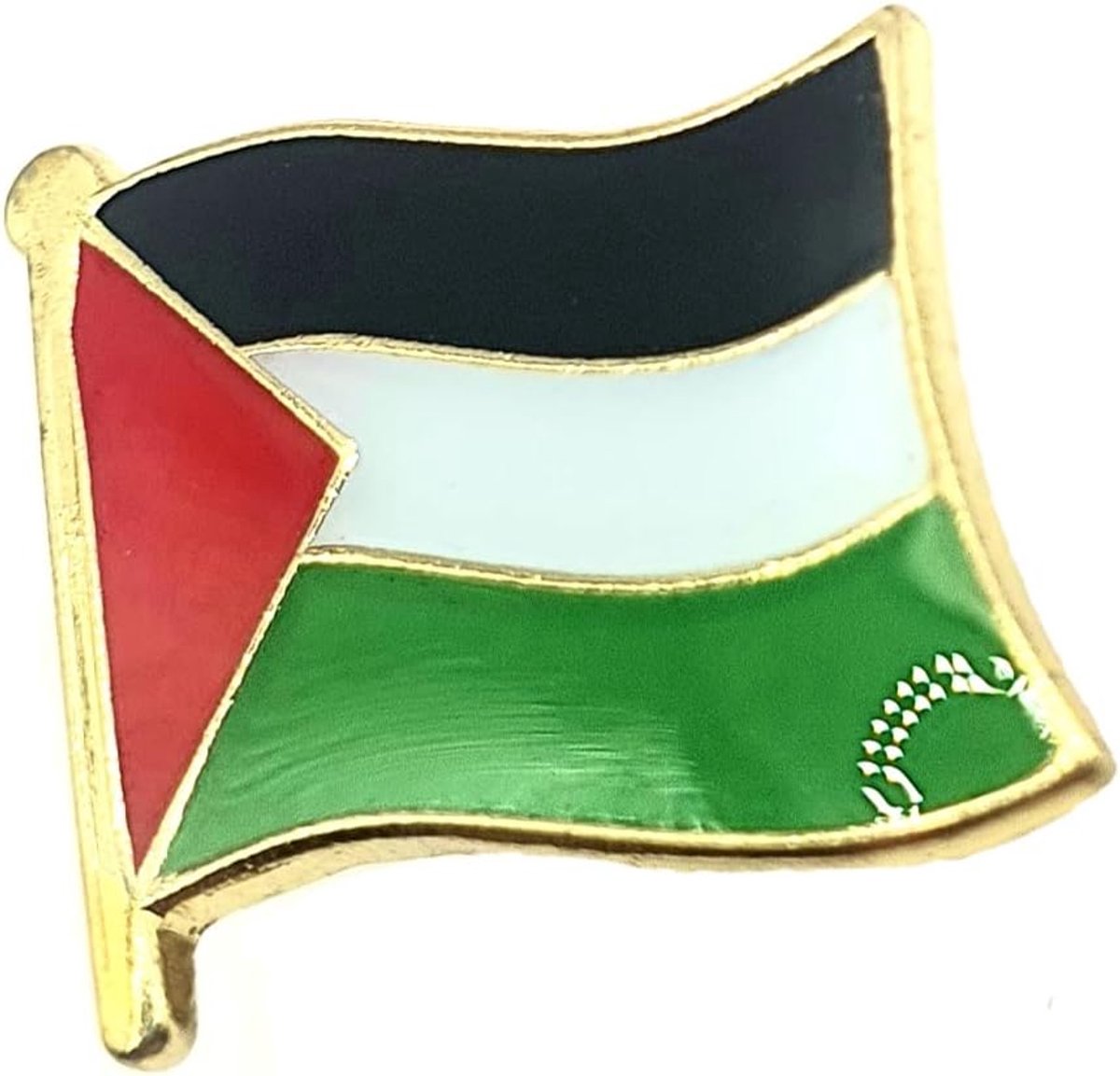 Palestijnse metalen emaille landvlag pin badge