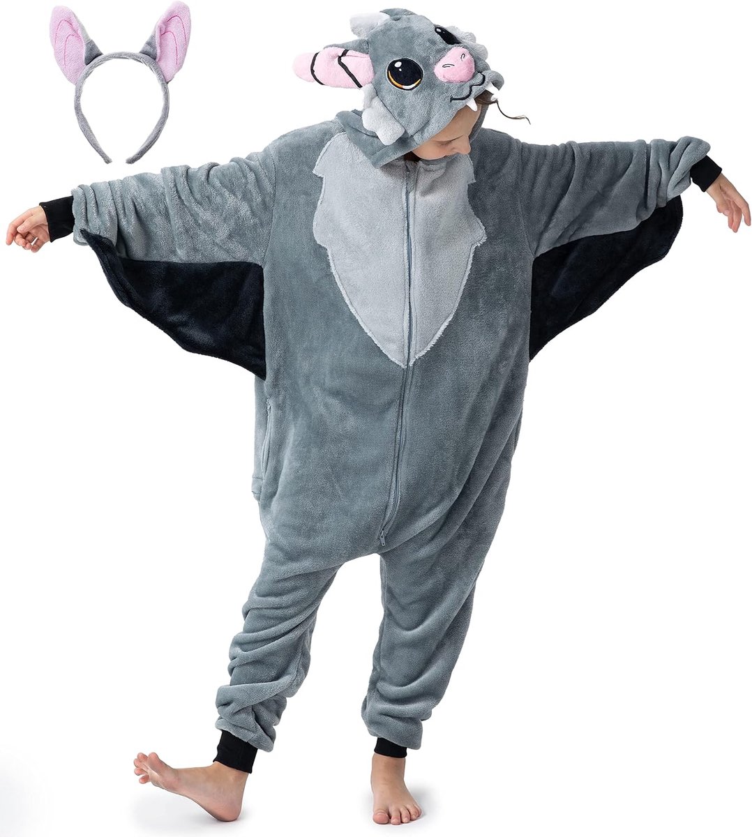 1851 Onesies schattig dier pluche kostuum, unisex kinderen