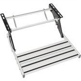 Campertrap – Caravantrap – Opstapje – Instaptrap – Instapje – Aluminium – Inklapbaar – 1 Trede – Draagvermogen 150 kg