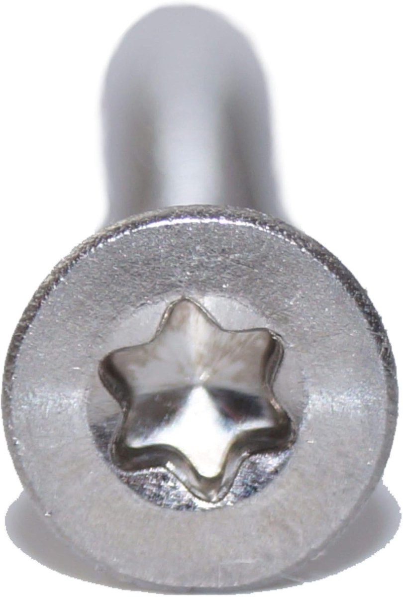 Senkschroeven met binnenzeskant M4X45 TX20 25 stuks ISO 14581 A2 roestvrij edelstaal Senkkopfschroef
