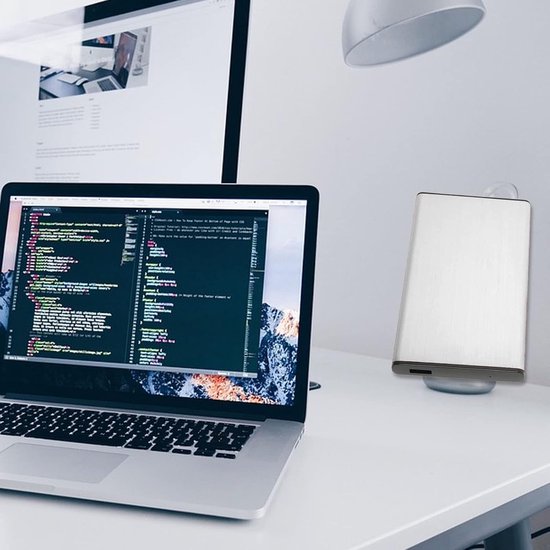 Externe Harde Schijf, Usb3.0 Externe Harde Schijf Platte Docking Station 6gbps Snelle Overdracht Plug and Play Ssd Hard Disk Box voor I II III Generatie (Zilver) — afbeelding 4
