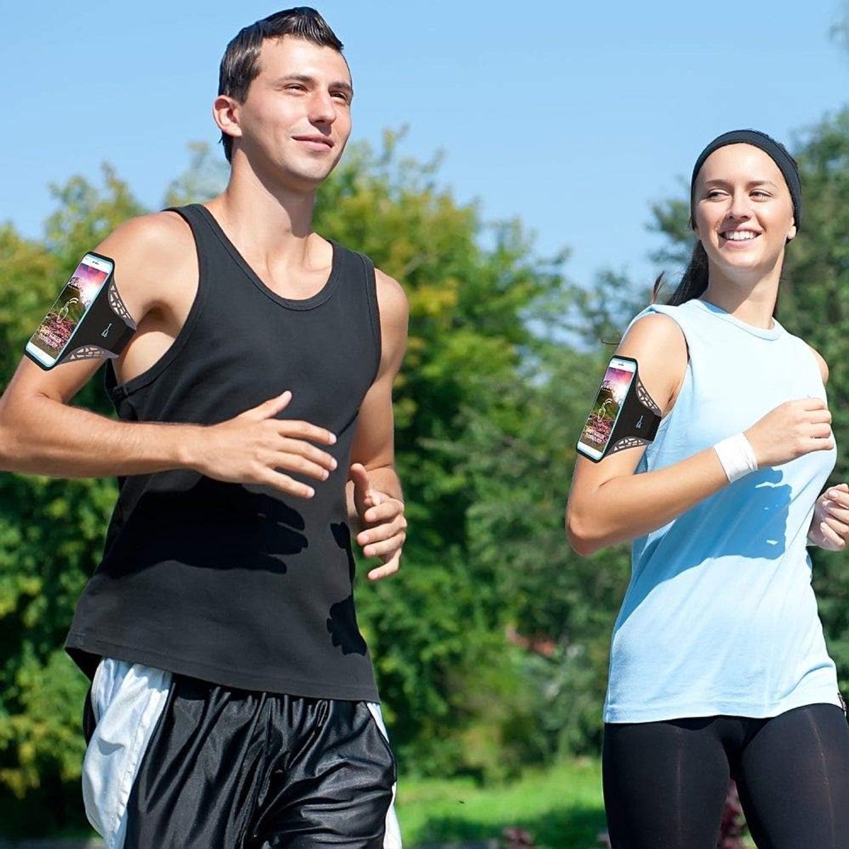 Hoes ultradunne armband sport wandelen hardlopen fitness fietsen sportschool voor BLU Studio X8 HD (2019) - zwart