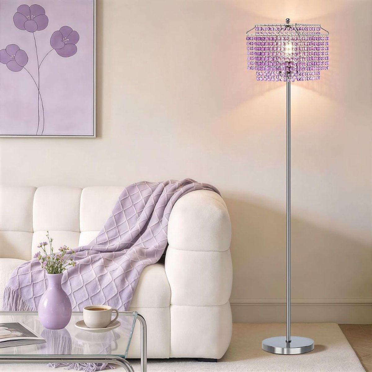 Zavio® Hoeklamp - Vloerlamp - Staande Lamp