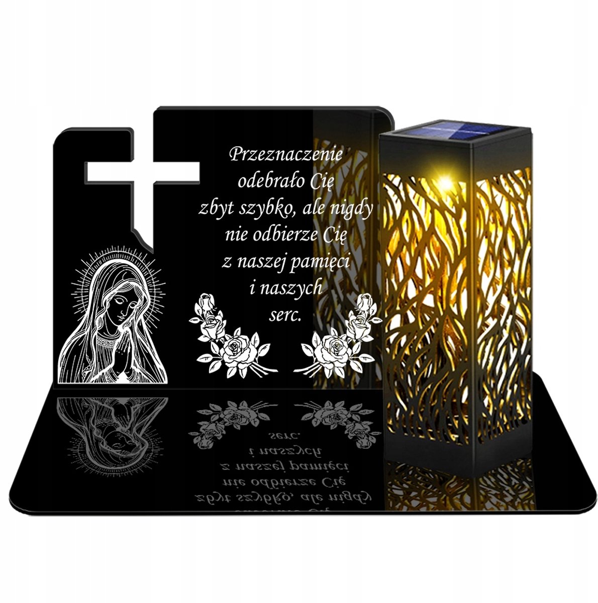 LED Solar Candle Cross 3D - Eeuwig, Ecologisch, Bestand tegen omstandigheden