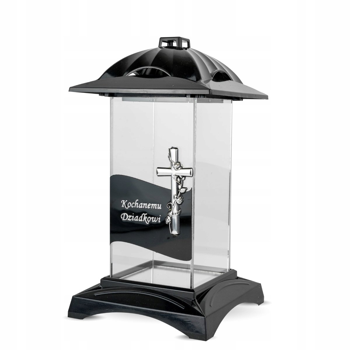 Artistieke Graf Lantaarn voor Opa - 31 cm Zwart