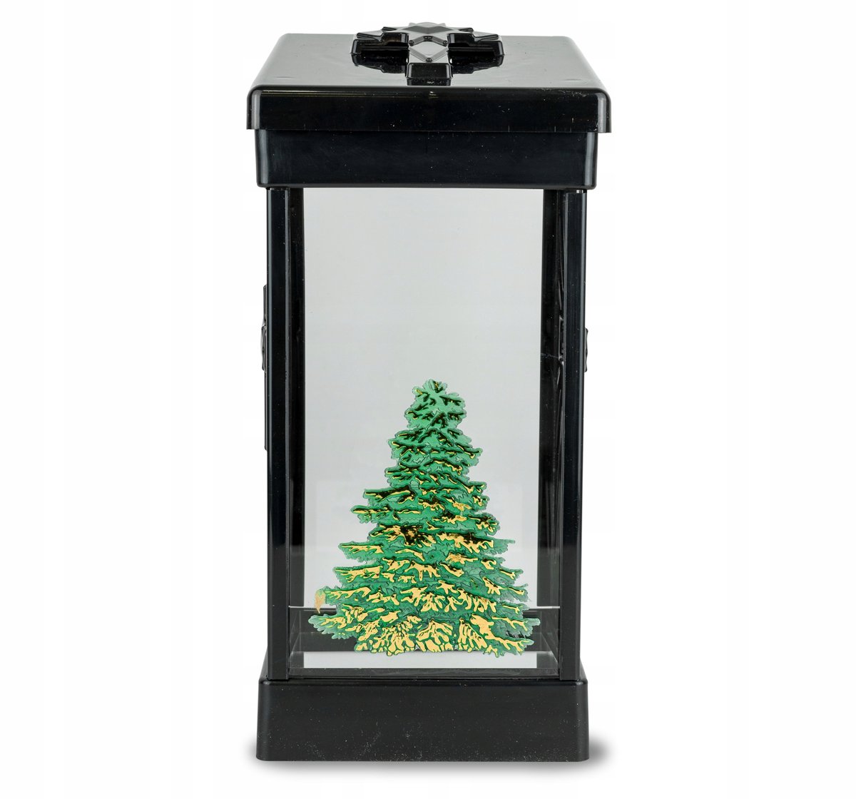 Artistieke Znicz Kerstboom 26 cm Zwart - Grafdecoratie