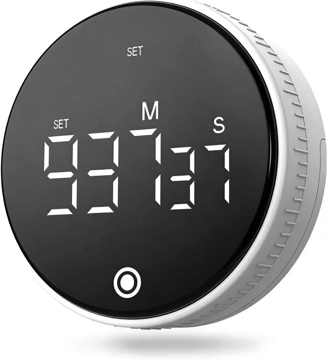 SnelShoppen - Magnetische Keuken Timer met Alarm, Groot LED Display, 3 Volume Niveaus, Countdown en Tellen omhoog Visuele Timer voor Klaslokaal, Koken