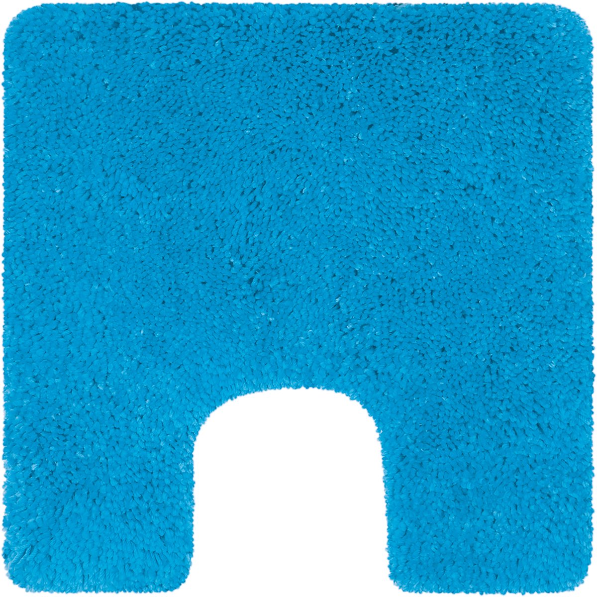 Spirella Highland Toiletmat 55x55 cm - Zachte Badkamer Mat in Acqua - Absorberend en Compact