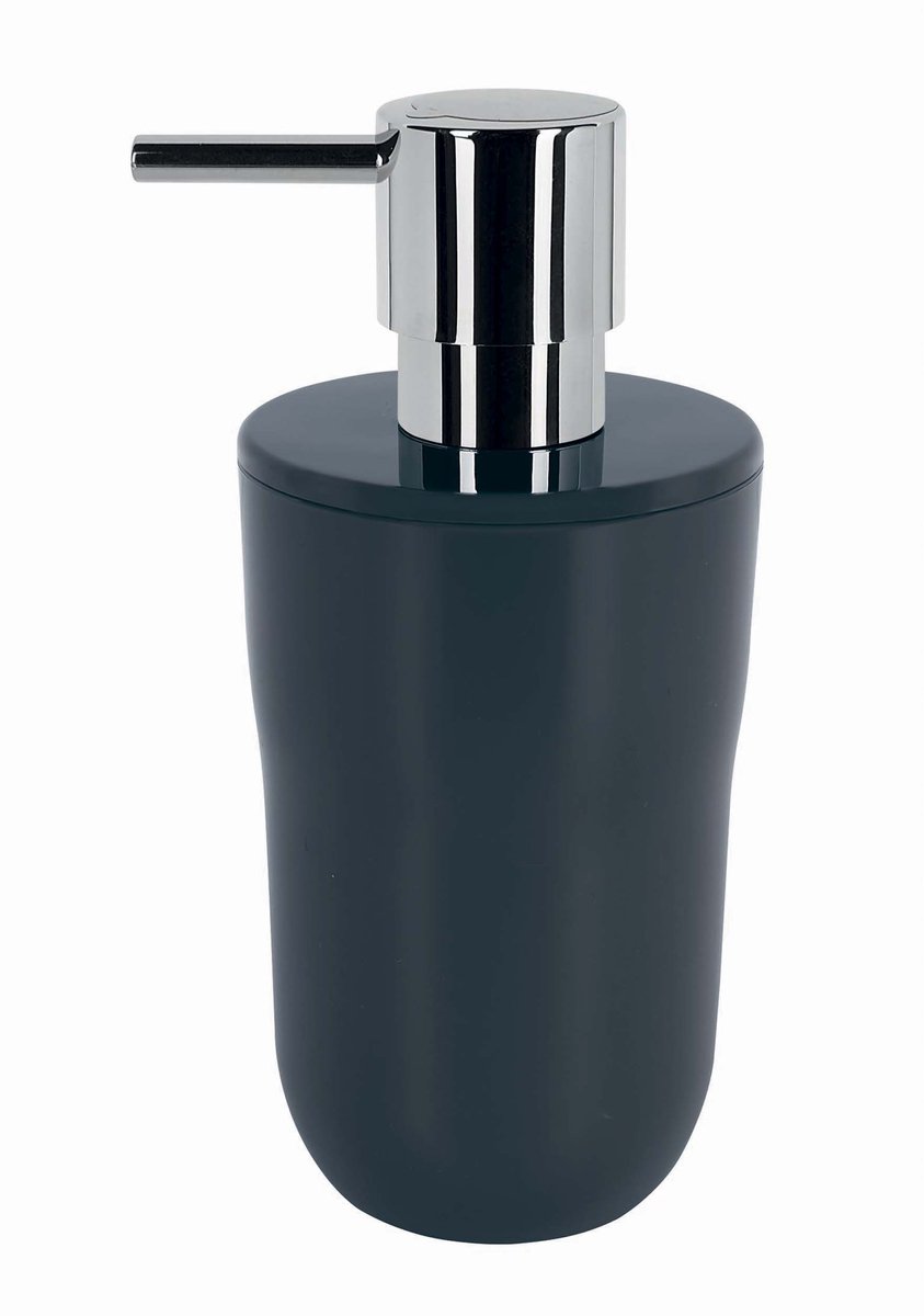Spirella Cocco Zeepdispenser Donkergrijs – Zeeppomp voor Badkamer Accessoires – Zeephouder voor Vloeibare Zeep en Lotion Dispenser