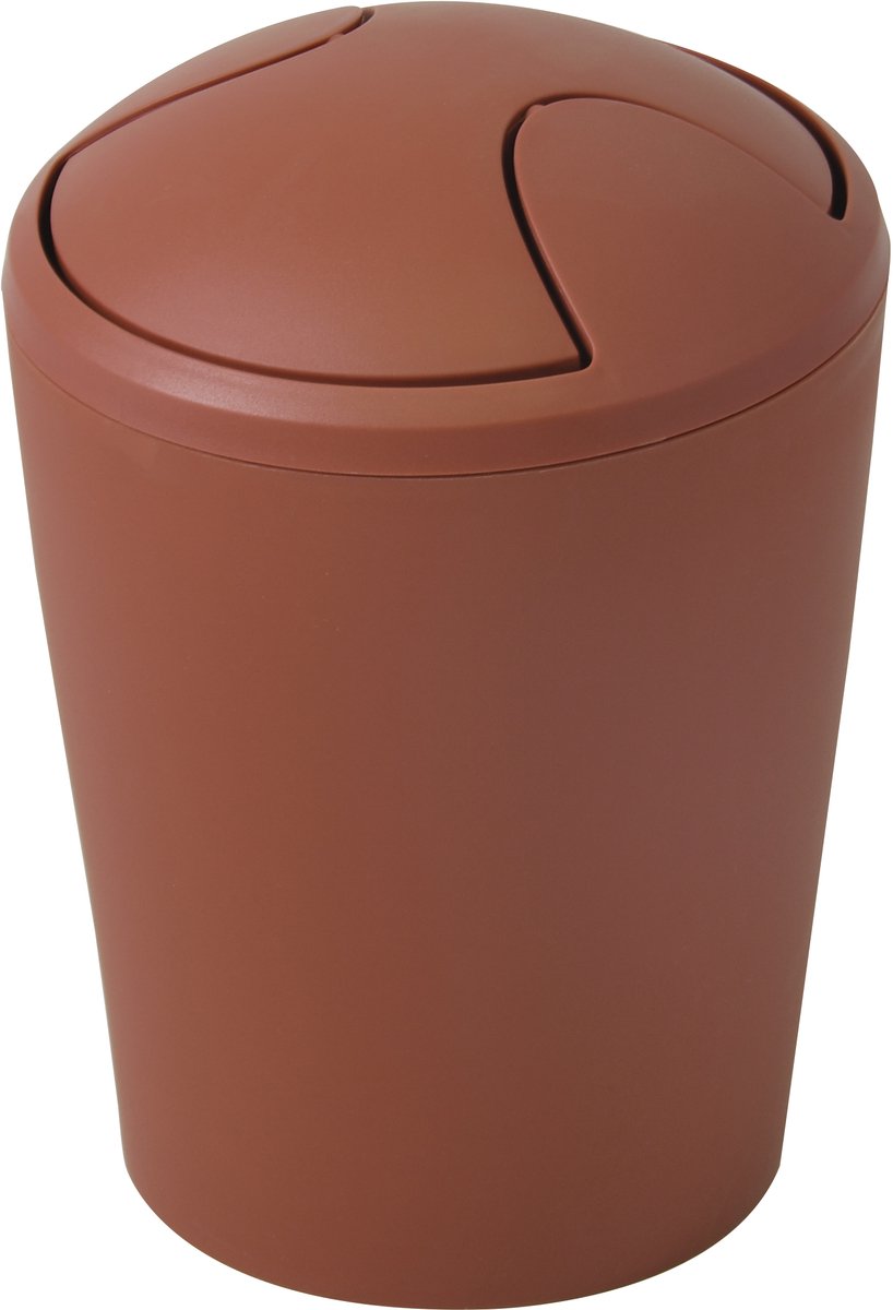Spirella Move Afvalbak – Kantelbare Prullenbak voor Badkamer, Toilet en Keuken – Modern Design Afvalbak