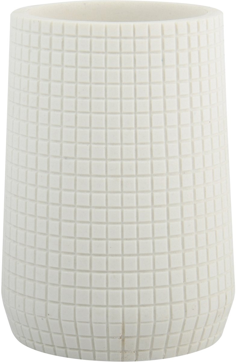 MSV Tandenborstelhouder NORDEN – Tumbler Badkamer voor Tandenborstel en Tandpasta – Vochtbestendig – 7,2 x 10,5 cm