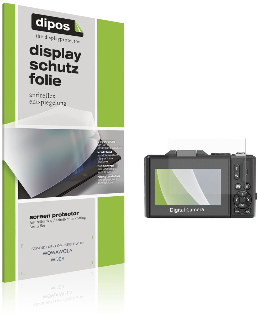 dipos – 4x Matte Beschermfolie geschikt voor WOWAWOLA WD08 | Krasbestendige & antireflecterende Screenprotector Ultra-Thin