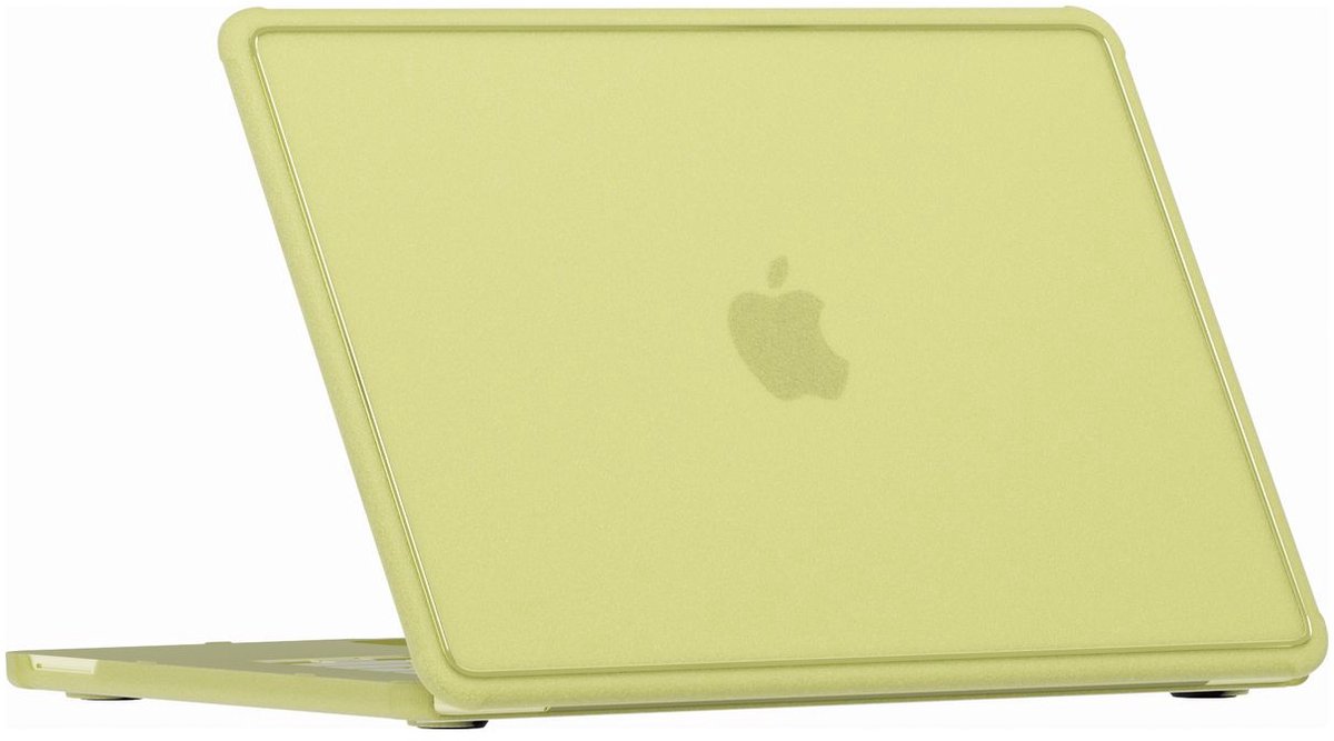 Mobigear Laptophoes geschikt voor Dunne Apple MacBook Neo 13 Inch (2026) Hoes Hardshell Laptopcover MacBook Case | Mobigear Shockproof Slim - Citrus - Model A3404 | Geel