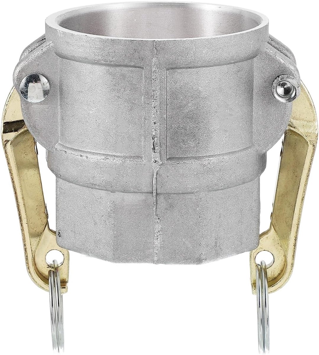 1 pak 2 inch aluminium nokvergrendelingsfittingen - mannelijke adapter x vrouwelijke NPT-draad, snelkoppelingskoppeling nokvergrendeling slangmontage, corrosiebestendig (deel D Cam groeftype)