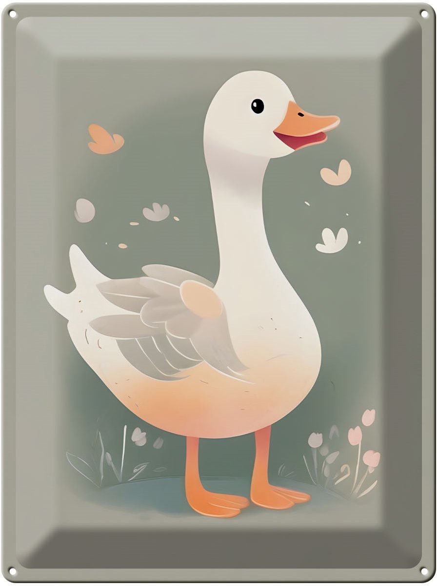 Blechschild 20x30cm Gustav die Gans