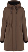 Travelin' Elinor Dames - Softshell Jas - Waterdicht - Donkerbruin