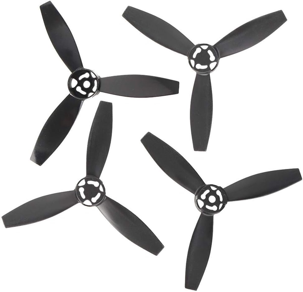 Drone Propeller Blade, 4 stuks Quadcopter Propeller Blade Upgrade Onderdelen Bijzettingen voor vliegtuigonderdelen, compatibel met Bebop 2 Drone Type A, voor bijzettingen, vliegen, en onderdelen