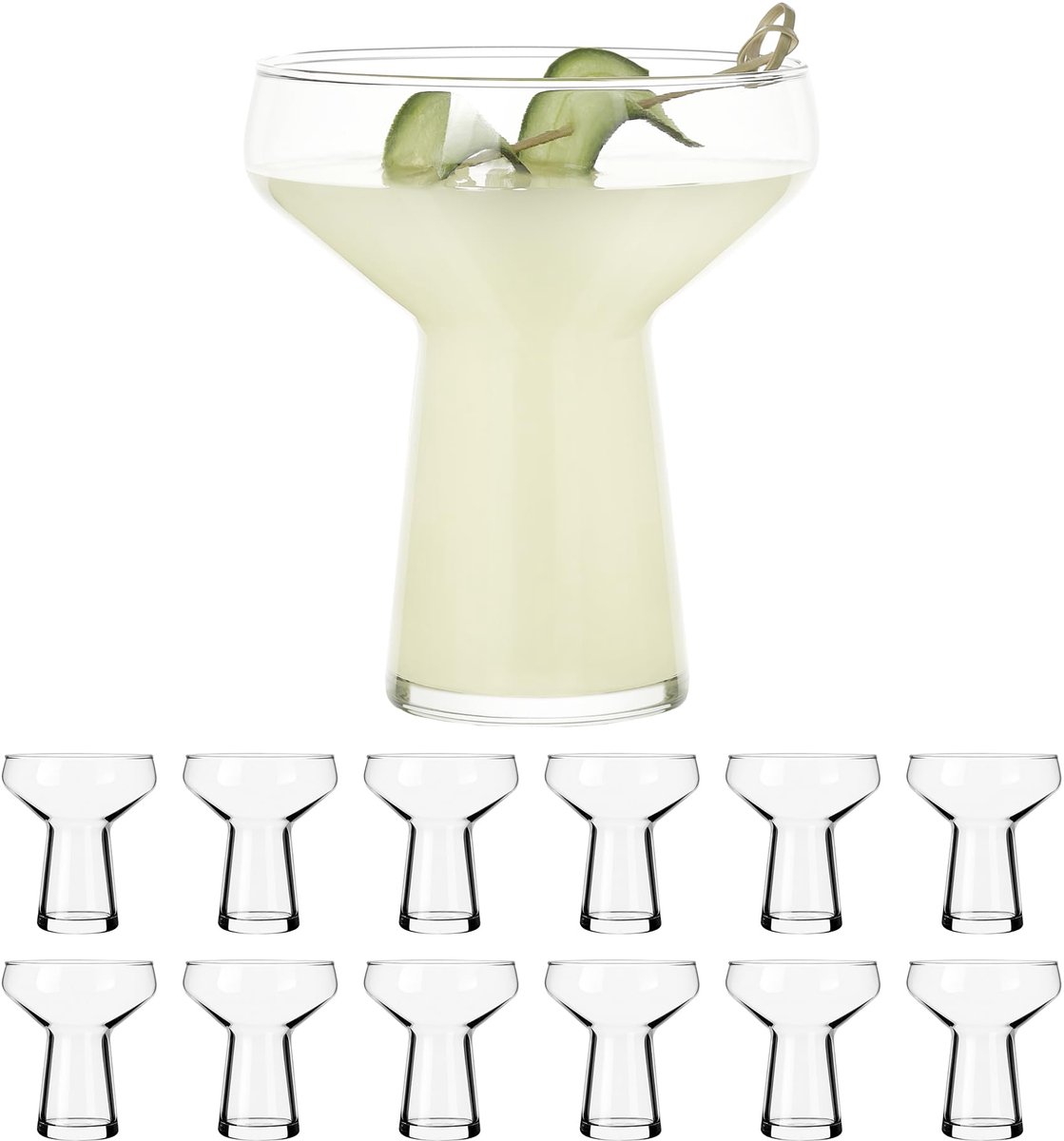 Libbey Symbio Drinkglazen - Waterglazen Set - Ster Motief - Transparant Geperst Glas - 414 ml - 12 Stuks