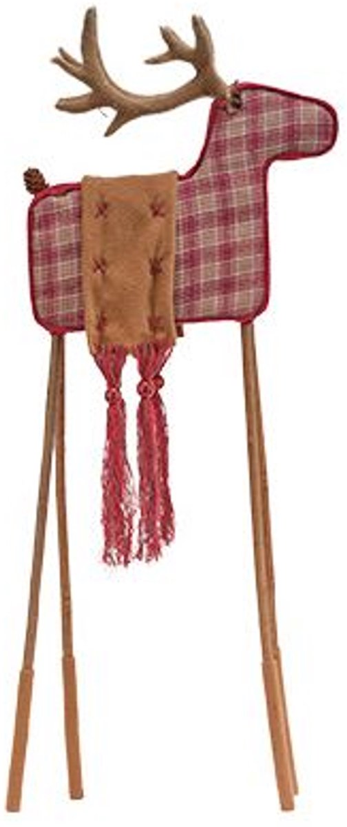 Hert Long Legs Cute Rood 28x28xh73cm Lan Gwerpig Foam