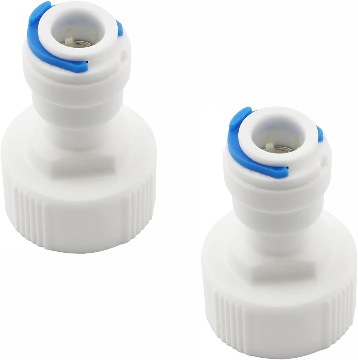 2 Stks Waterfilter Quick Connectors, 0,75 "GHT Draad naar 0,6 cm Feed Koelkast Wateraansluiting Fitting voor Koelkast Vriezer Waterfilter Sanitair Fitting Omgekeerde osmose Watersystemen