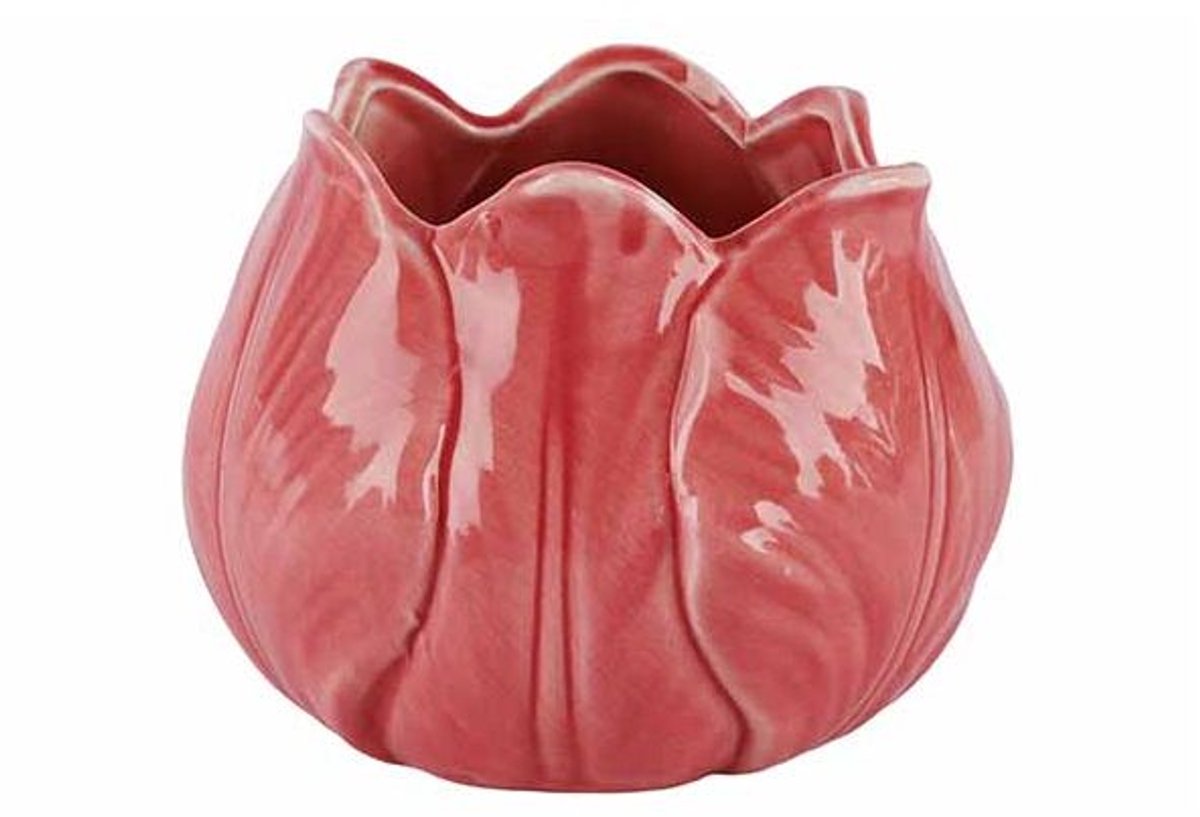 Bloempot Tulip Roze 130x130xh100cm Rond Keramiek