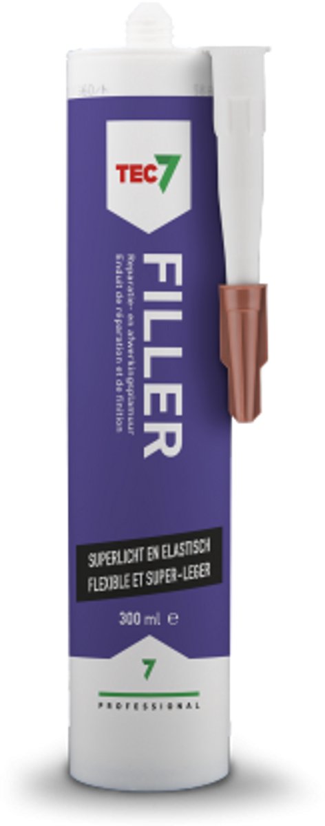 Filler - Reparatie- en afwerkingspleister - Tec7 - 300 ml koker