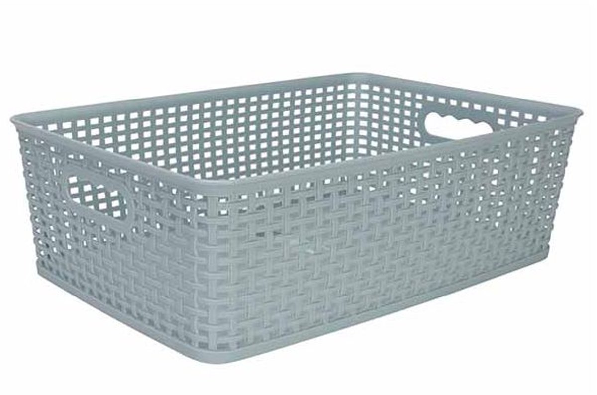Hozon Opbergmand Pastelblauw12l 40x26,5xh12,5cm