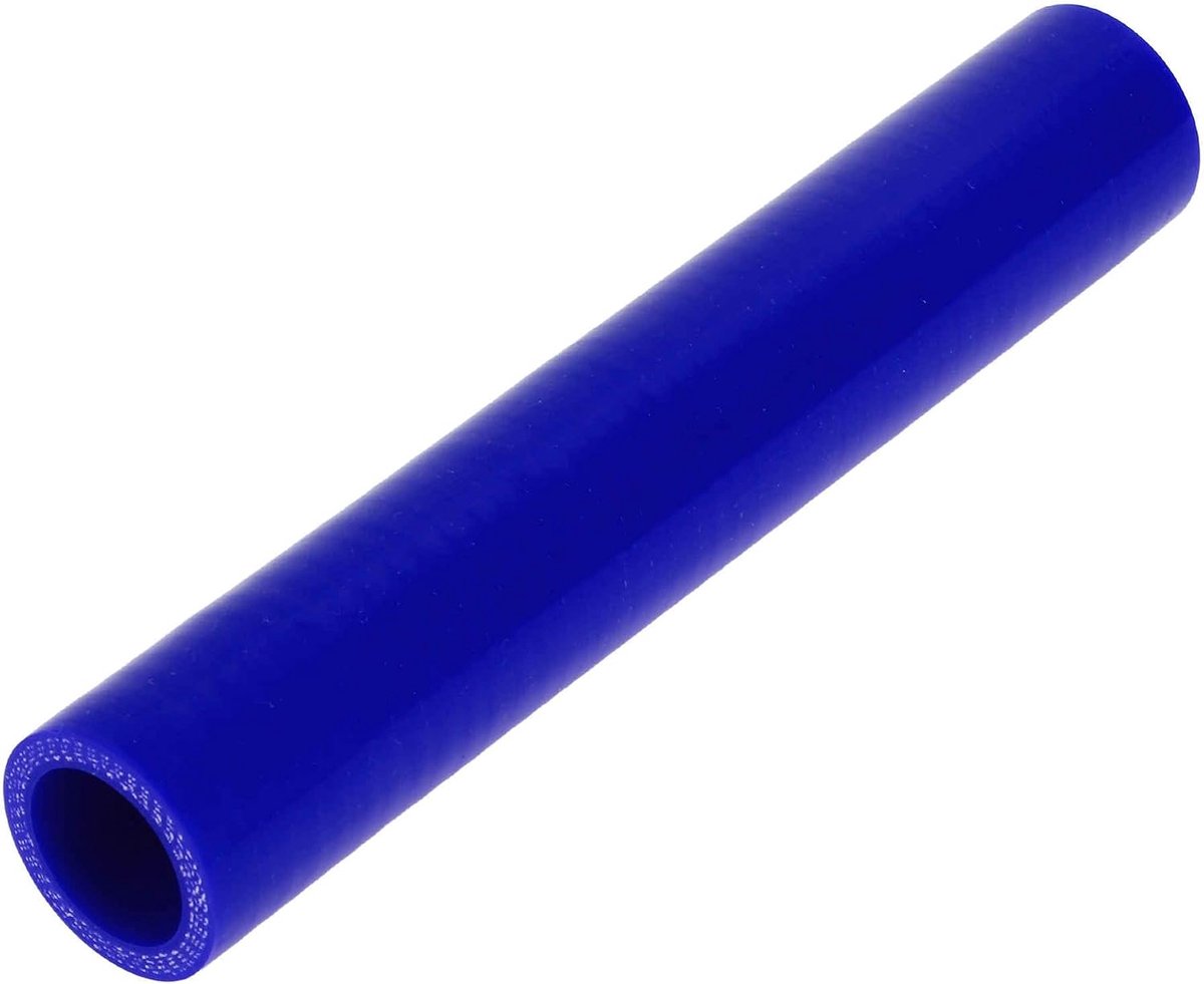ABSOPRO 25mm/0.98" ID 200mm 7.87" Lengte 0 Graden Silicone Rechte Koppelingsslang 4-Laags Versterkt 5mm Dikke Rechte Silicone Koppelingsslang Turbo Intercooler Pijp Universeel Blauw 1STUK