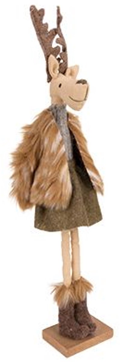 Eland Juliette Groen 8x6xh46cm Textiel