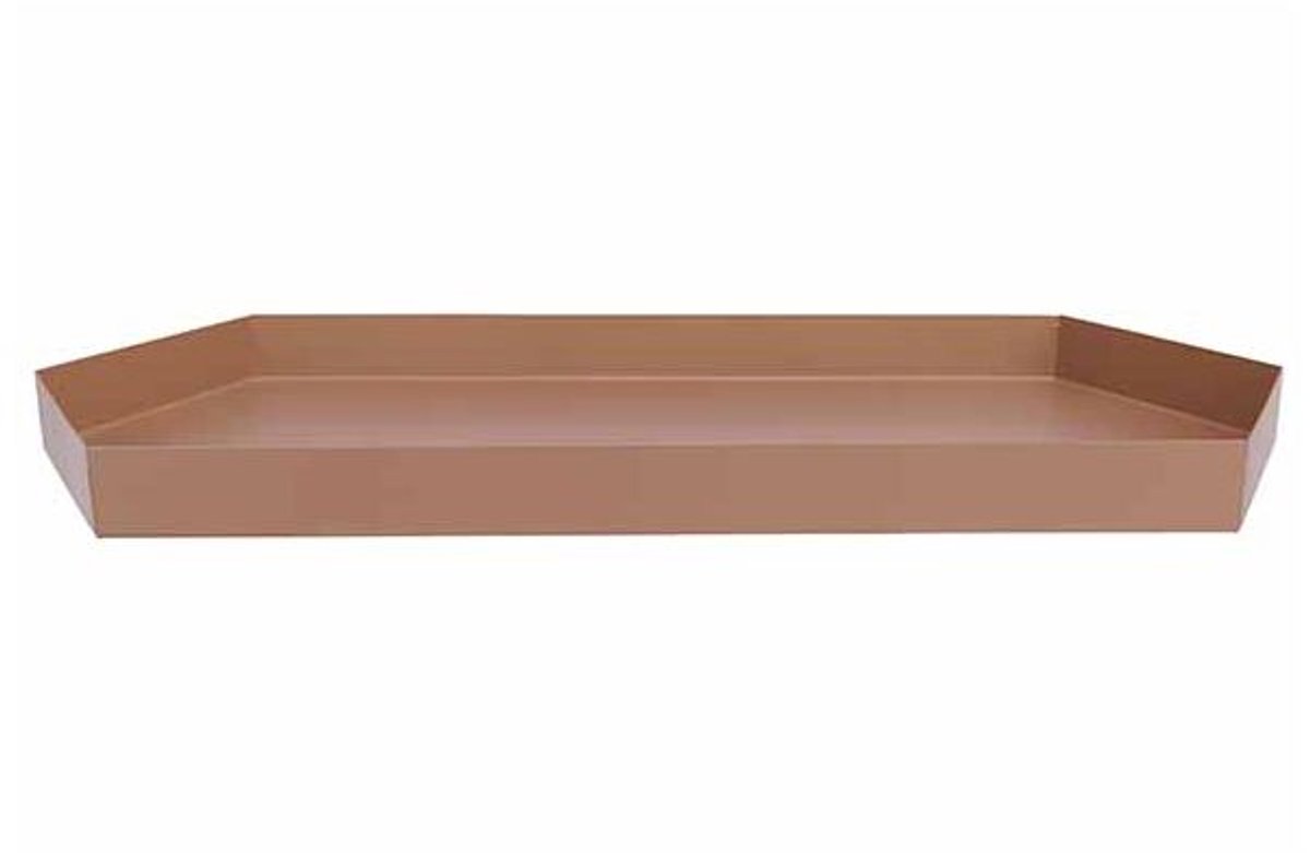 Schaaltje Taupe 36x15xh2,3cm Metaal