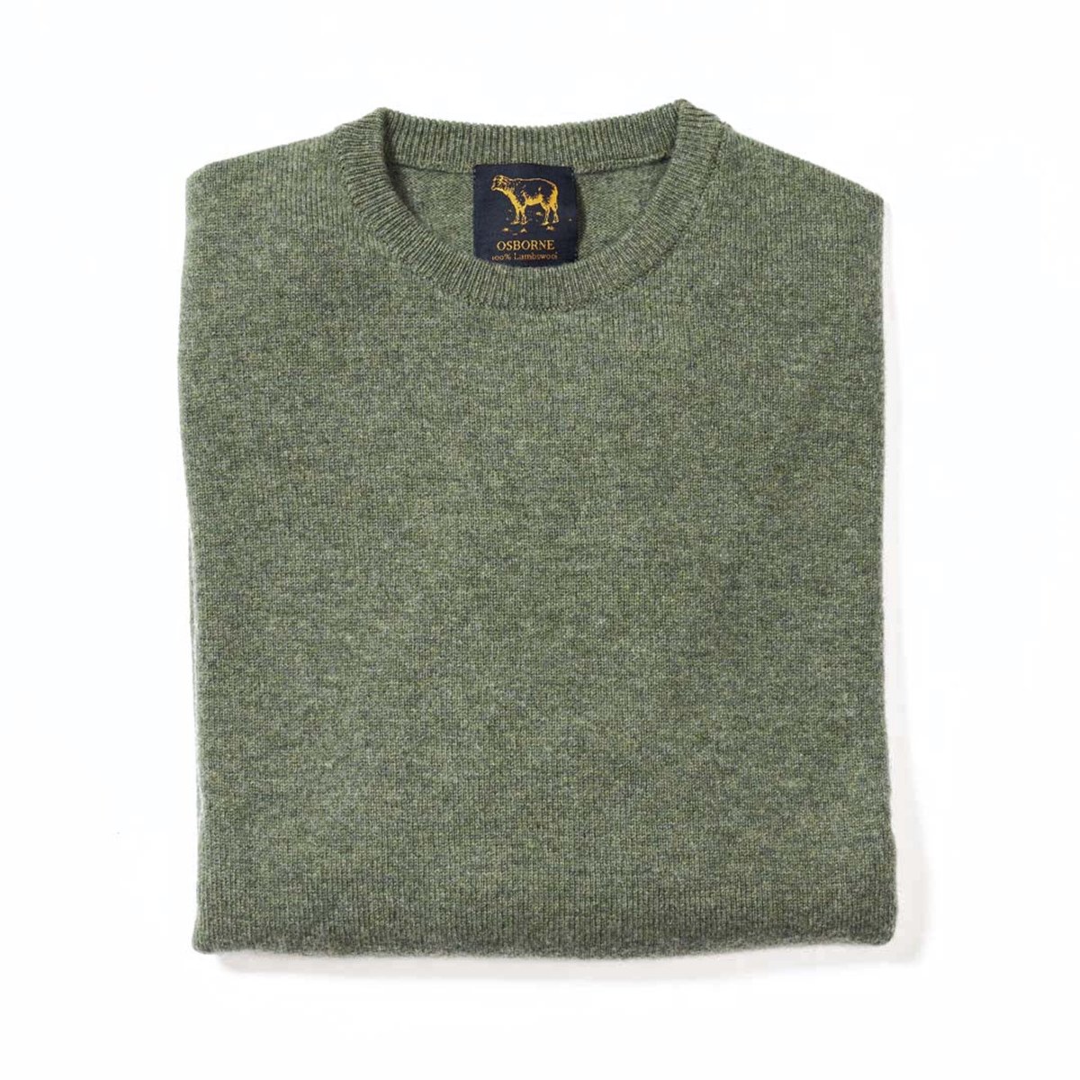 Osborne Knitwear Trui met ronde hals - Sweater heren in Lamswol - Pullover Heren - Landscape - 2XL