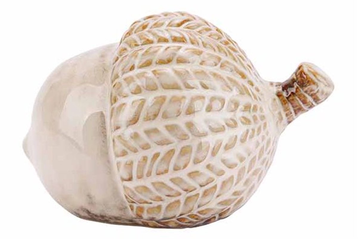Eikel Bruin 12x9xh8cm Porselein