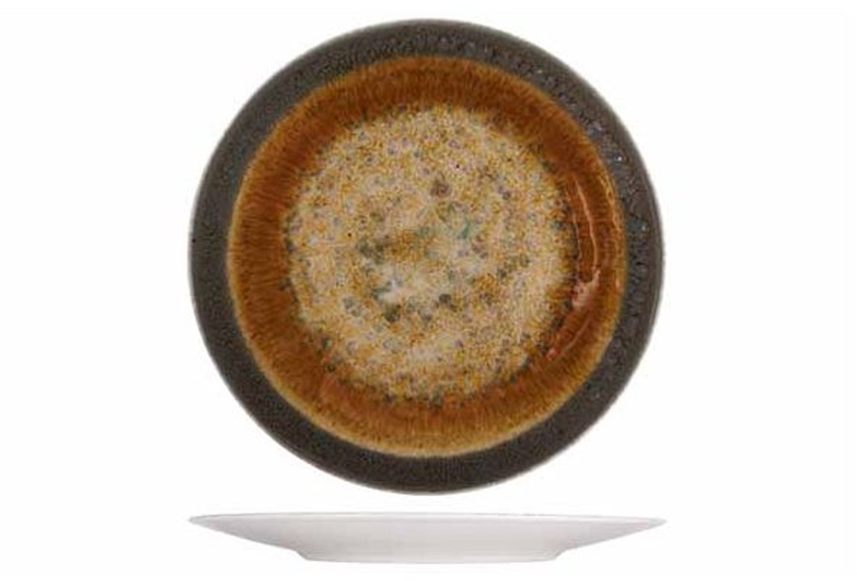Iris Brown Plat Bord D27cm