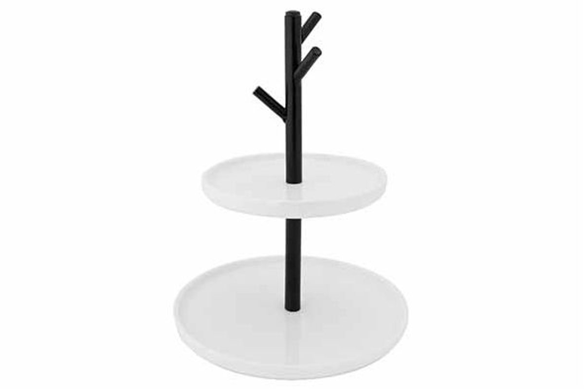 Pyramid Etagere D23,5xh31,5cm 2 Lagen