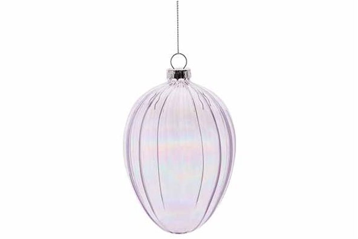 Hanger Drop Lila 8x8xh12cm Glas