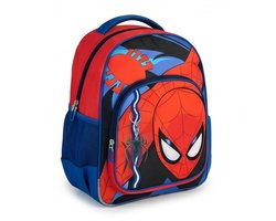 Spiderman Grand Sac à Dos pour Garçons – Sac à Dos Scolaire avec Poche Avant et Latérale – Rouge et Bleu