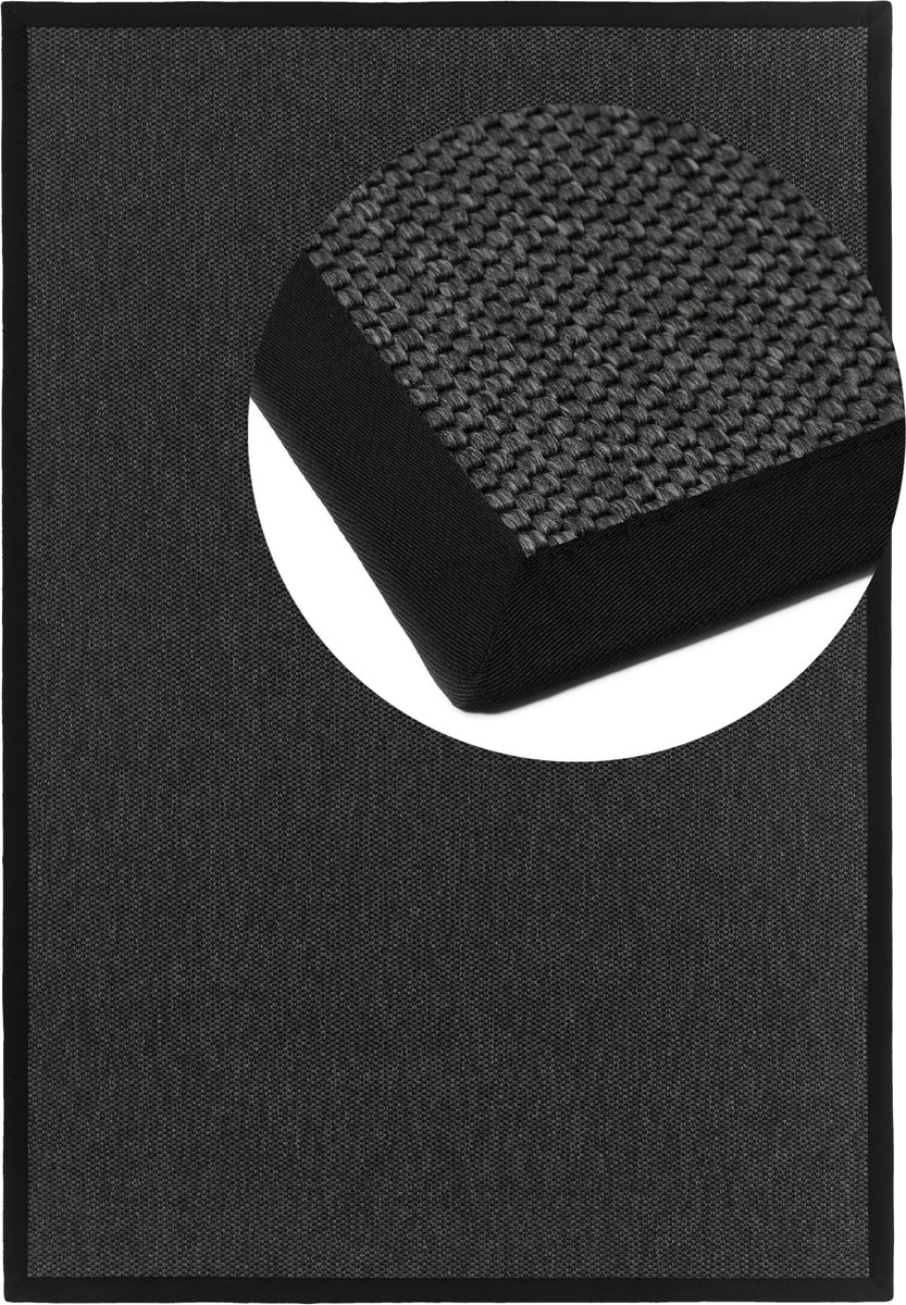 Vloerkleed Naturana Panama S2 zwart